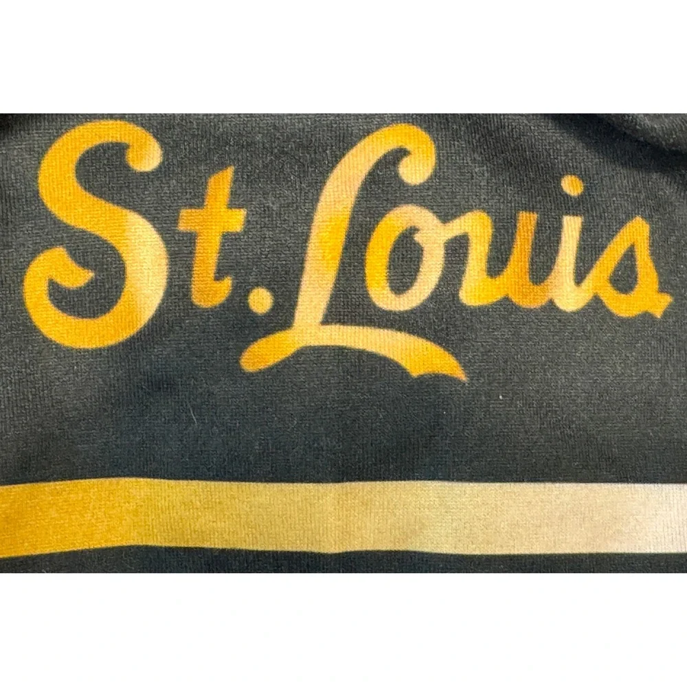 Zootop Bear St Louis Cardinals MLB Hoodie Black Gold Flip Flop 3 Mens Medium